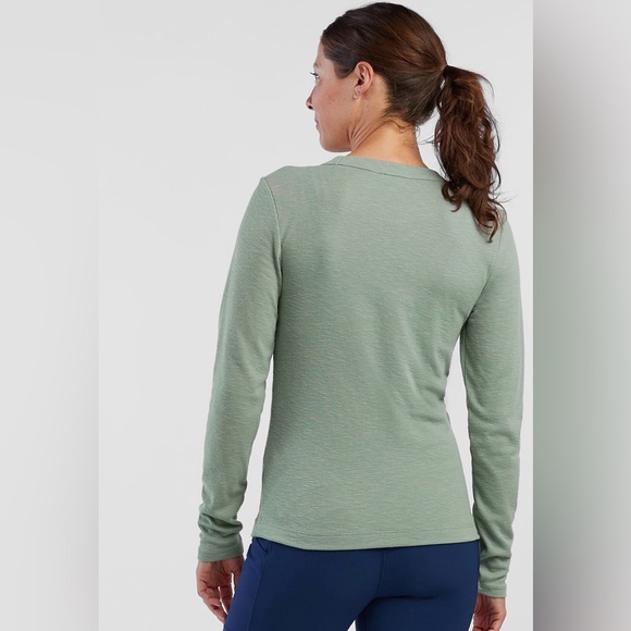 *NWT* Title Nine Pink/Purple Headlands Ribbed Long Sleeve Tee, Size Medium - Picture 4 of 12